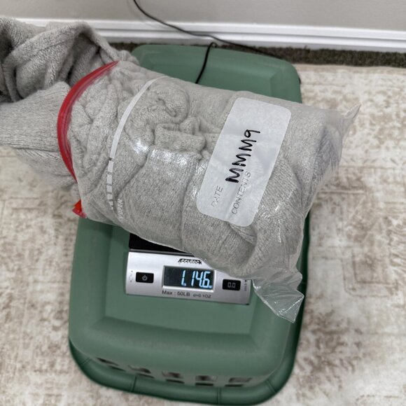 French Connection Jacket Womens Large Gray Zip Hooded Faux Fur Trim Poncho Cape - Picture 9 of 9